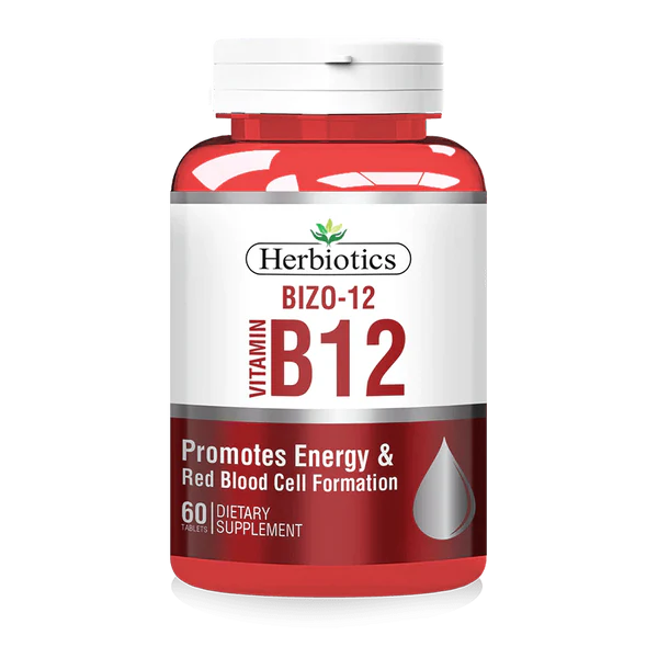 Herbiotics Bizo-12 (Vitamin B12), 60 Ct