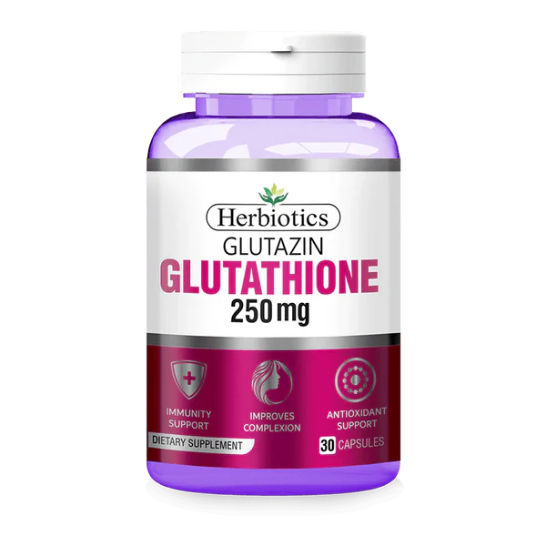 Herbiotics Glutazin (Glutathione) 250mg, 30 Ct