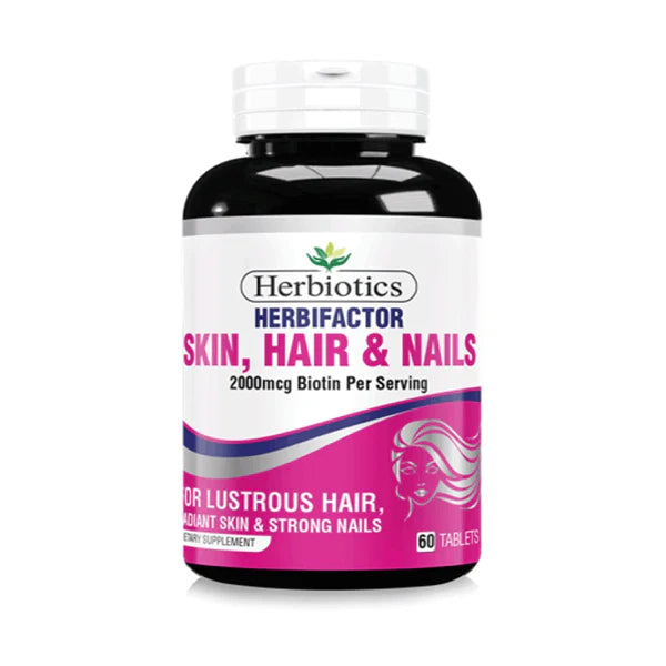 Herbiotics Herbifactor Hair, Skin & Nails, 60 Ct