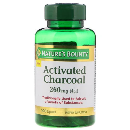 Nature's Bounty Activated Charcoal, 100 Ct