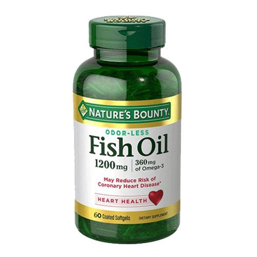Nature's Bounty Fish Oil 1200mg Plus Omega-3, 60 Ct