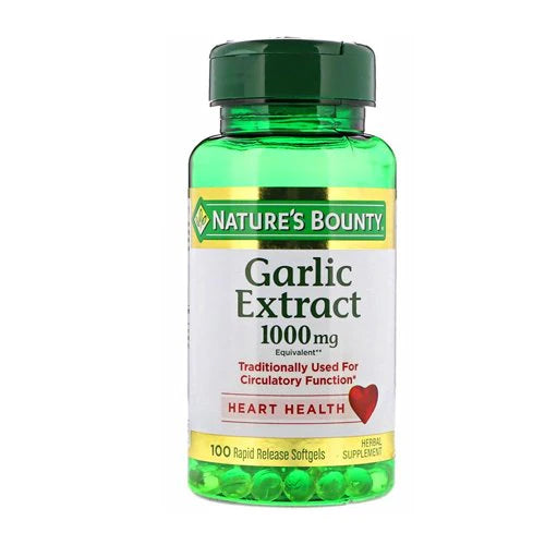 Nature's Bounty Garlic 1000mg, 100 Ct