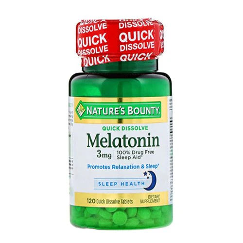 Nature's Bounty Melatonin 3 mg Quick Dissolve, 120 Ct