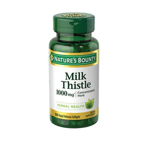 Nature's Bounty Milk Thistle Extract 1000mg, 50 Ct